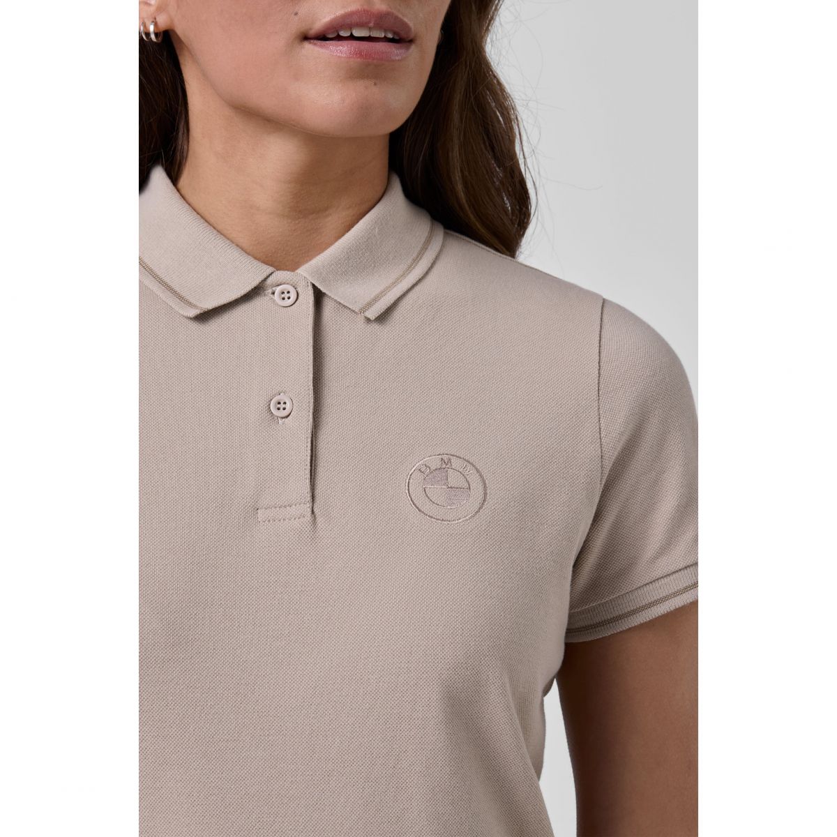米色女Polo衫